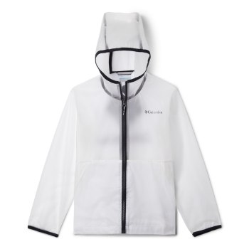 Columbia Translucent Trail Rain Slicker, Chamarras Blancos Para Niño | 167803-VRK